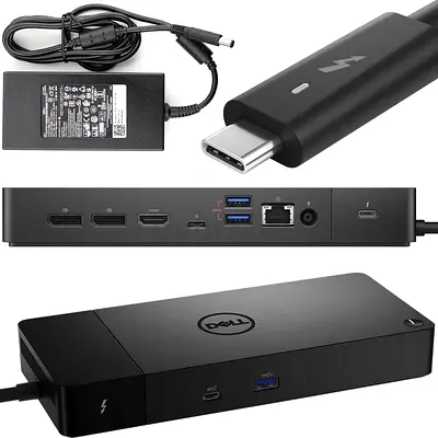 Dell WD19TBS Thunderbolt 3 Dock Universal•4x Display Output•Support Most Windows,iOS Docking Station