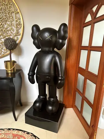 Stylish Black Kaws Statue for Collectors