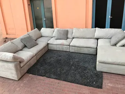 Looks great Condition pan home pianca feather 🪶 filled Modular Living room Sofa