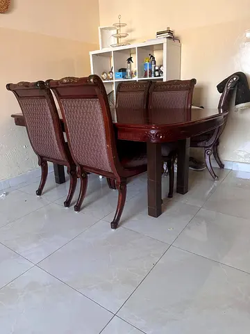 Dining table wooden with 4 chairs