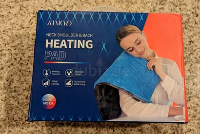 Blue Electric Heating Pad for Back Pain neck shoulder massager