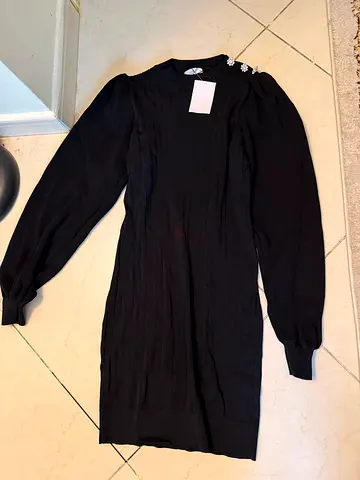 Elegant Black Long Sleeve Dress