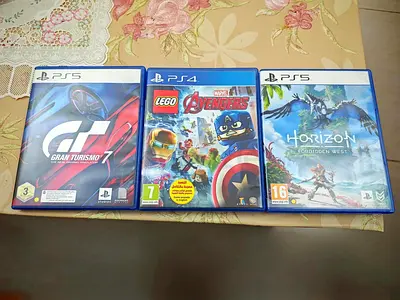 Gran Turismo 7, LEGO Avengers, and Horizon Forbidden West for PS4 and PS5