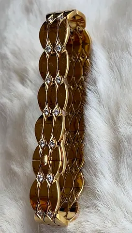 Cartier Vintage 18k Gold and Diamond Bracelet
