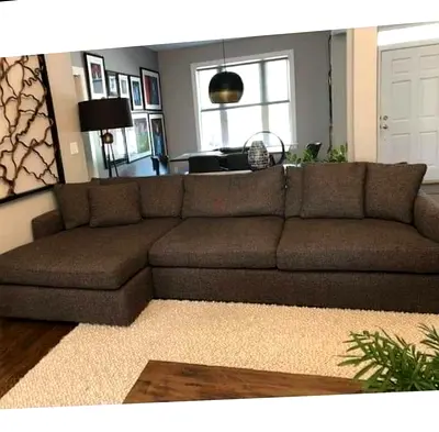 CrateBarrel Lounge Deep feather filled L Shape Sofa