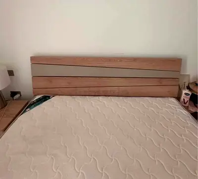 Beautiful Modern Bed Frame with Stylish Headboard