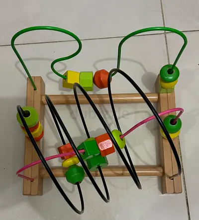 Colorful Wooden Bead Maze Toy