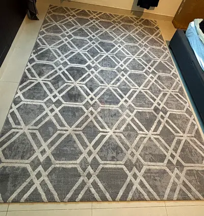 Elegant Modern Area Rug with Geometric Design