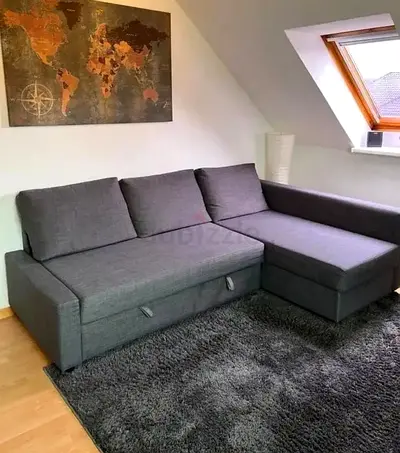 Ikea L Shape Sofa cum bed with big storage in L