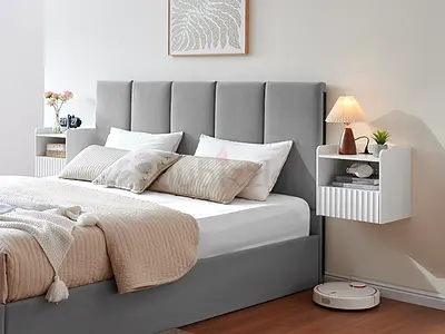 Brand New Queen size Storage Bed With Good Quality Medical mattress