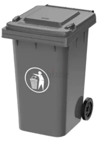 Durable Rolling Waste Bin for Easy Disposal