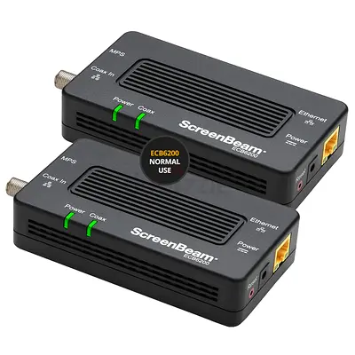 ScreenBeam Bonded MoCA 2.0 Network Adapter for High Speed Internet, Ethernet Over Coax - Starter Kit