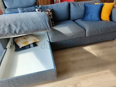 Vimle L shape sofa under storage