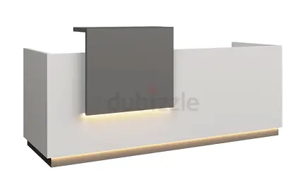 White Reception Desk Counter