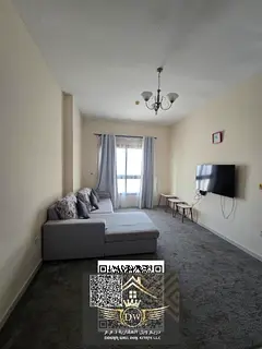 Furnished 1-Bedroom Apartment with Large Hall &amp; 2 Bathrooms — Prime Location