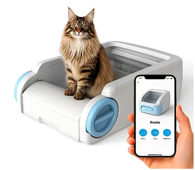 Automated Self-Cleaning Cat Litter Tray