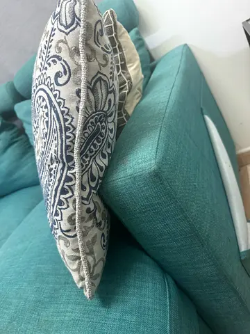 Cozy Teal l shape Sofa