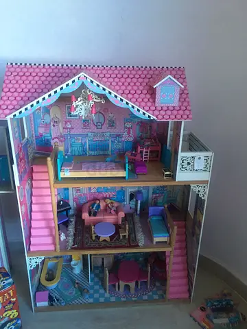 Charming Large Doll  Dream House with Furniture From ELC