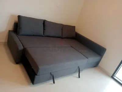 L shape sofa bed with storage for sale