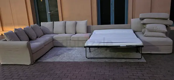 Large Big Sofa bed With mattress under storage