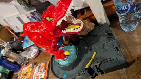 Exciting Red Dinosaur Toy with Interactive Features