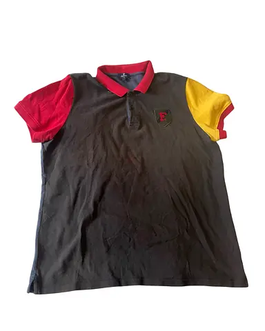 Stylish Faconnable Color-Block Polo Shirt