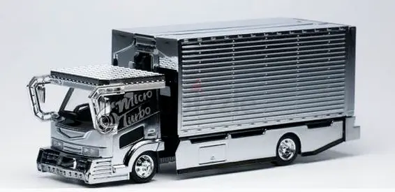 Micro Turbo Diecast Dekotora Chrome Gull-Wing