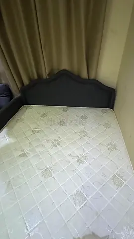 Bed with mattress