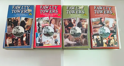 4 Fawlty Towers Vintage VHS Tapes