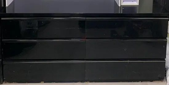 Sleek Modern Black Dresser