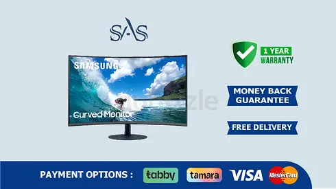 Samsung 32 Inch Curved Monitor | New - Free Delivery | Warranty | 1000R C32T550F 75Hz