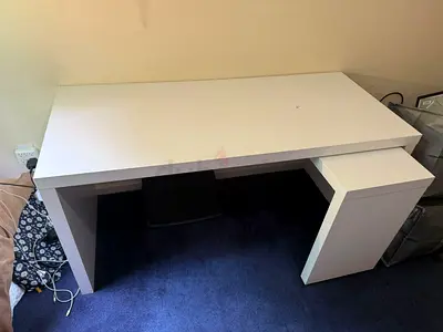 Minimalist White Study Desk