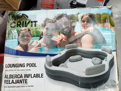 Inflatable Lounging Pool for Family Fun