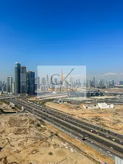 Statement Living-Burj Khalifa View| 2-Bed Residence at Creek Vistas Grande