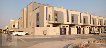 Villa corner for rent in Ajman -alyasmin area -3014 sqf t( 4 bedRooms +Hall +Majlis + roof +made roo