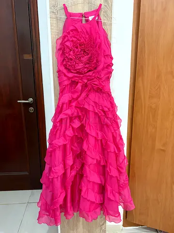 Coast Rose Ruffle Midi Dress UK 10