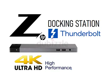 Hp Z-Dock Thunderbolt 3.0 - Docking Station for Zbook Elitebook Probook Omnibook Etc.. Slimmest New