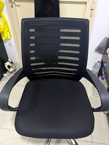 Mid Back Office Chair for Work From Home / Study Chair Height Adjustable Revolving Chair with Lock