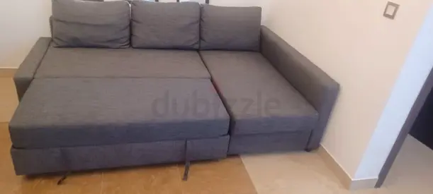 Comfortable Gray L-Shaped Sofa bed for Sale