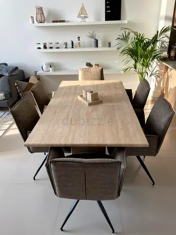 Travertine Dining Table