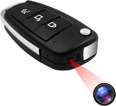 Security Keychain Audio Video Camera Portable, 1080P HD Security