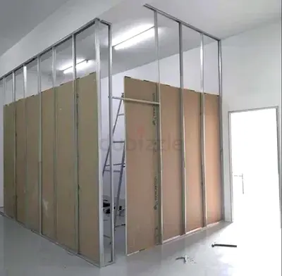 I do all type of gypsum board partition room and false ceiling etc work in abu Dhabi area