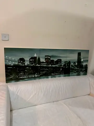 Brooklyn Bridge Stunning Black and White Cityscape Wall Art