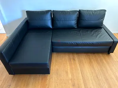 Comfortable Black Sectional Sofa bed