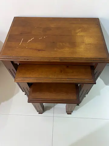 Strong Solid Wood Nest of Tables