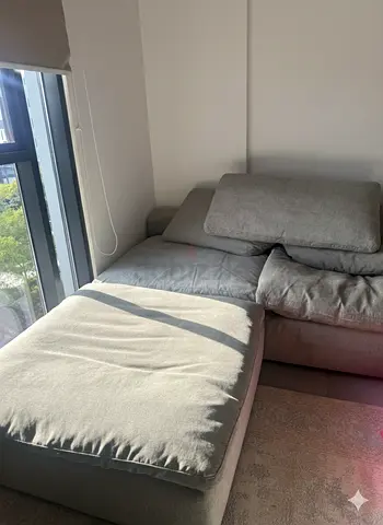 Modern Grey L-Shape Sofa (Pan Home)