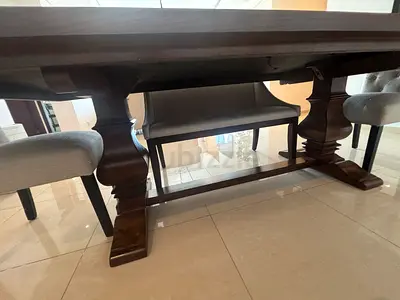 Sturdy Wooden Dining Table with Elegant Design