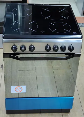 INDESIT latest model electric ceramic 4 zone cooking range oven fan. Stove 60x60