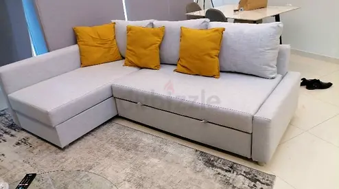 Stylish and Cozy L-Shaped Sofa bed with Storage