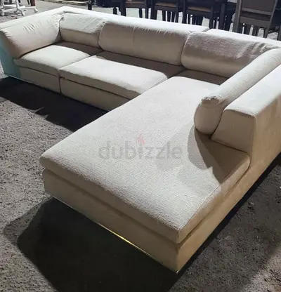 Stylish Beige L-Shaped Sofa for Sale